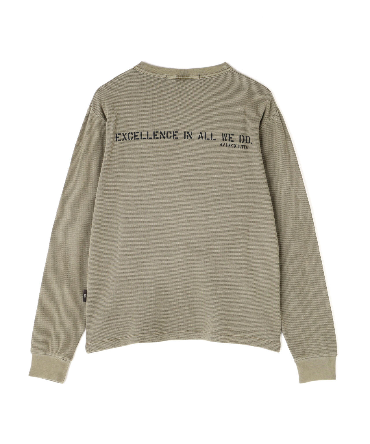 FADE WASH HONEYCOMB WAFFLE T-SHIRT / フェイドウォッシュ ハニカムワッフル 長袖Tシャツ