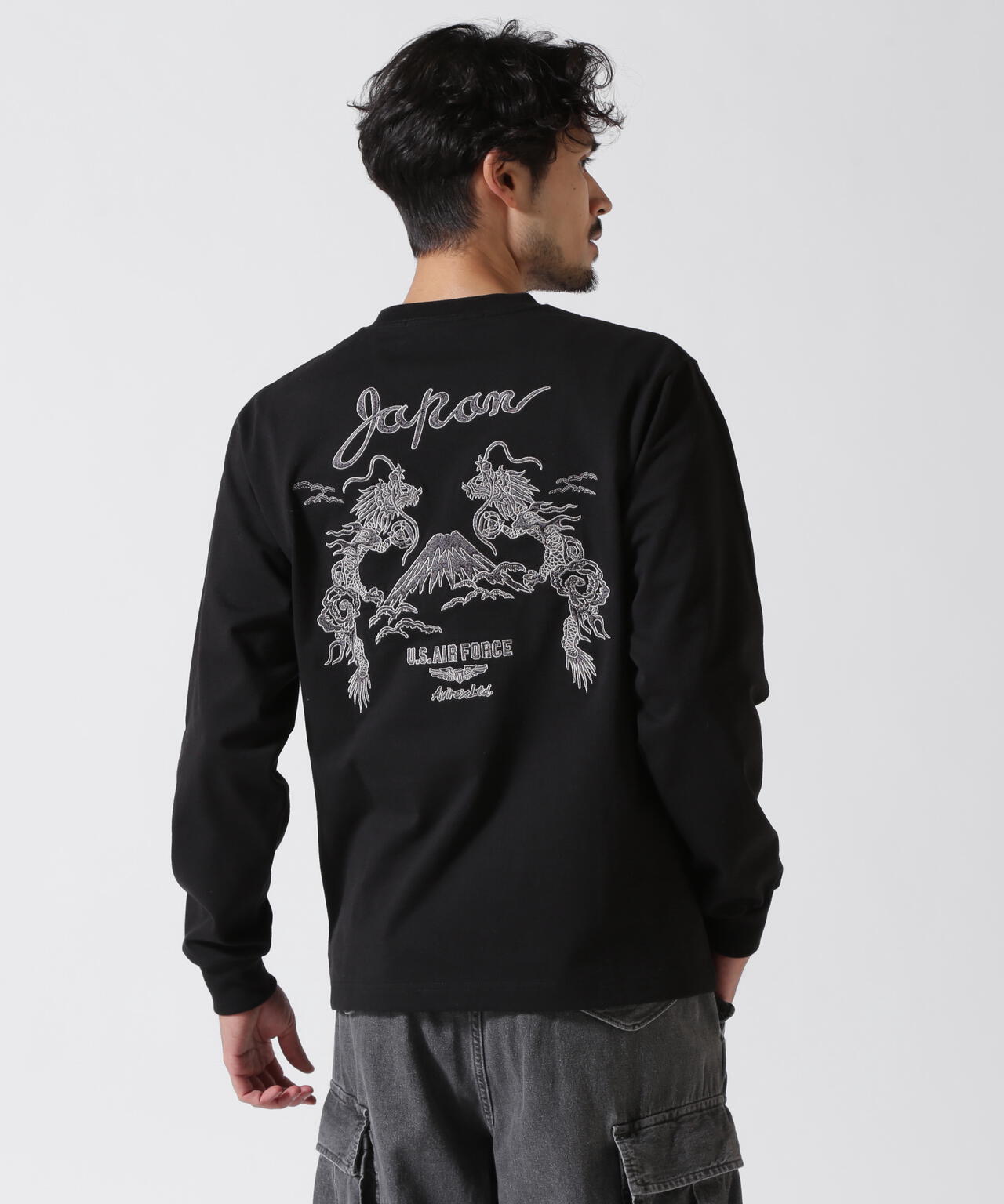 DOUBLE DRAGON SOUVENIR T-SHIRT / ダブルドラゴン スーベニア 長袖Tシャツ / AVIREX