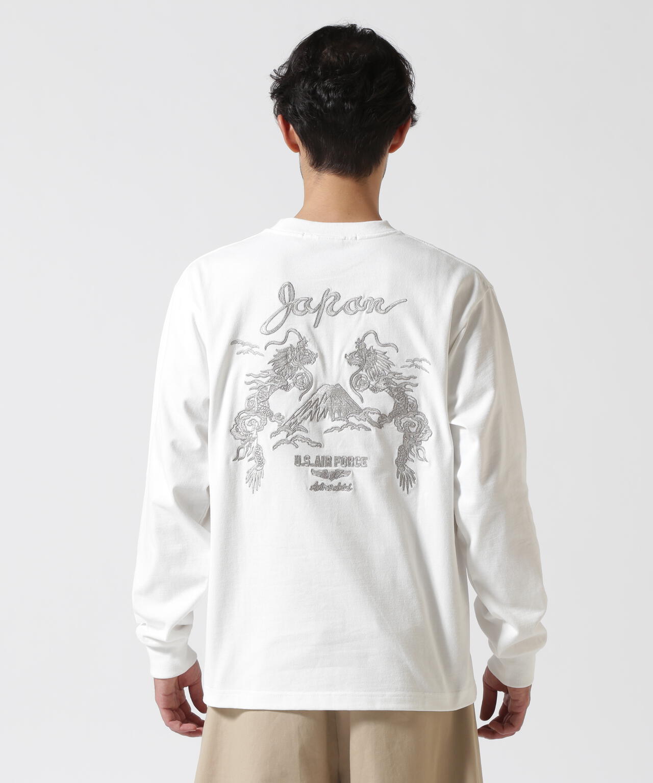 DOUBLE DRAGON SOUVENIR T-SHIRT / ダブルドラゴン スーベニア 長袖Tシャツ / AVIREX