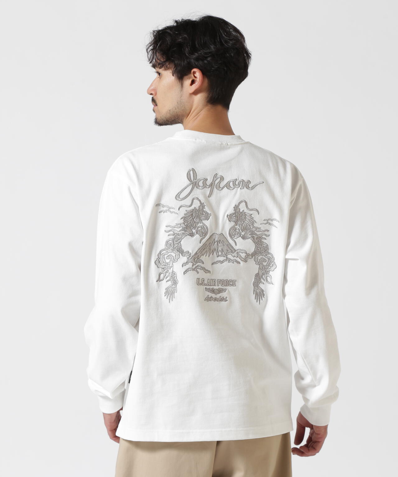 DOUBLE DRAGON SOUVENIR T-SHIRT / ダブルドラゴン スーベニア 長袖Tシャツ / AVIREX