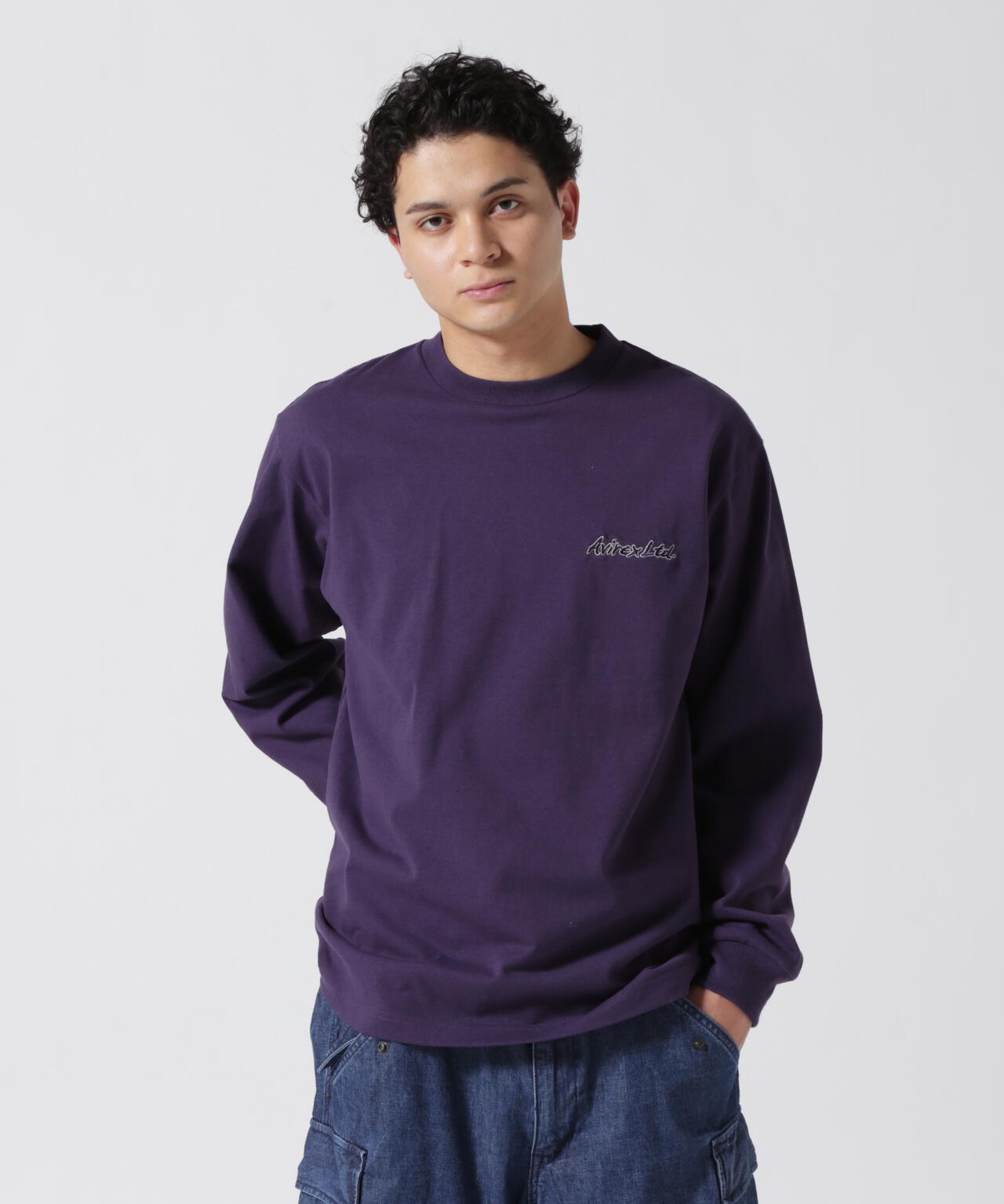 DOUBLE DRAGON SOUVENIR T-SHIRT / ダブルドラゴン スーベニア 長袖Tシャツ / AVIREX