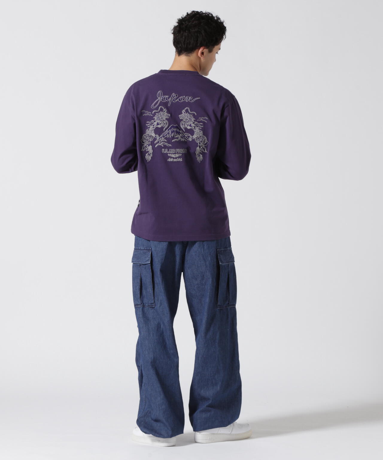 DOUBLE DRAGON SOUVENIR T-SHIRT / ダブルドラゴン スーベニア 長袖Tシャツ / AVIREX