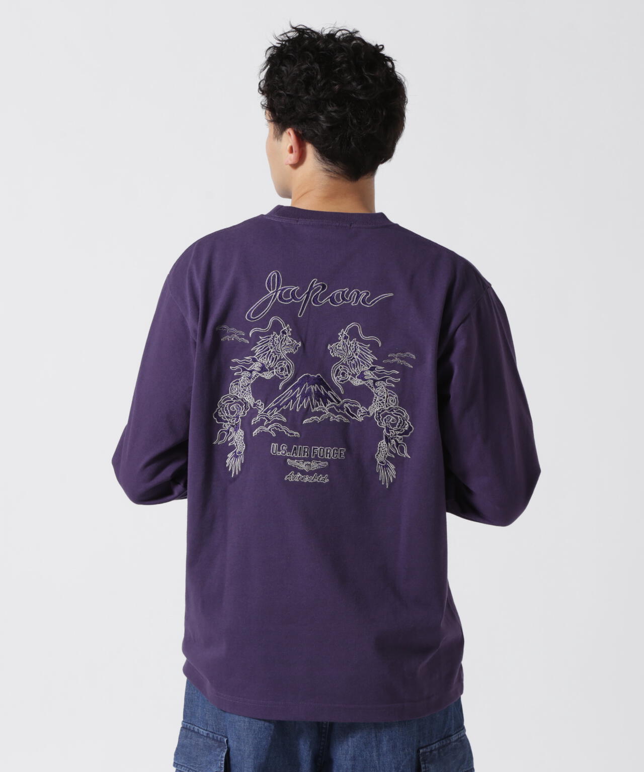 DOUBLE DRAGON SOUVENIR T-SHIRT / ダブルドラゴン スーベニア 長袖Tシャツ / AVIREX