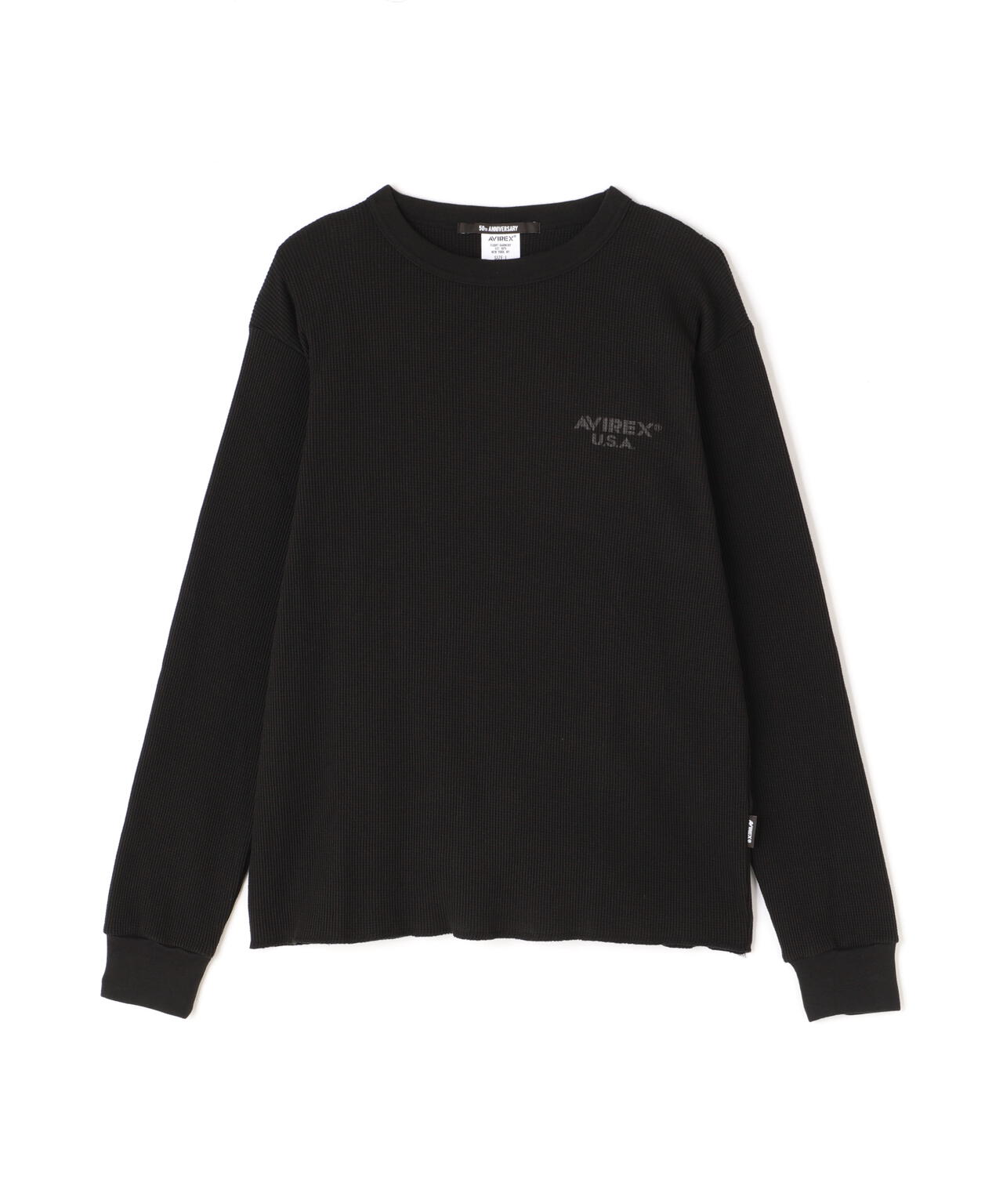 MINI WAFFLE T-SHIRT / ミニワッフル 長袖Tシャツ / AVIREX / アヴィレックス