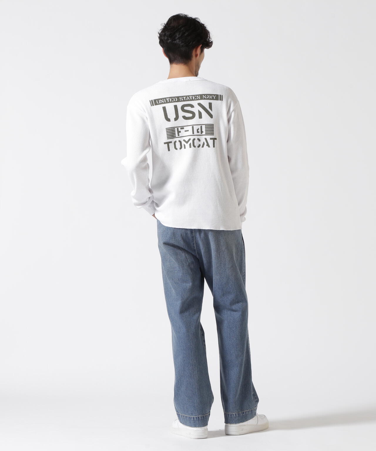 MINI WAFFLE T-SHIRT / ミニワッフル 長袖Tシャツ / AVIREX / アヴィレックス