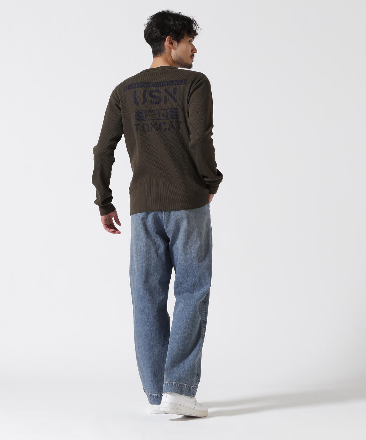 MINI WAFFLE T-SHIRT / ミニワッフル 長袖Tシャツ / AVIREX / アヴィレックス