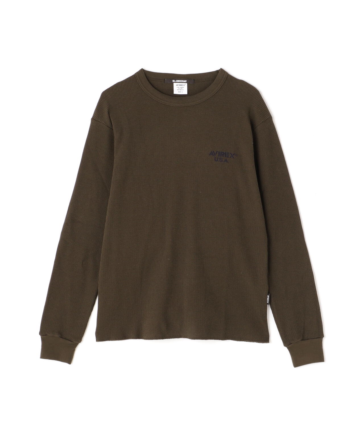 MINI WAFFLE T-SHIRT / ミニワッフル 長袖Tシャツ / AVIREX / アヴィレックス