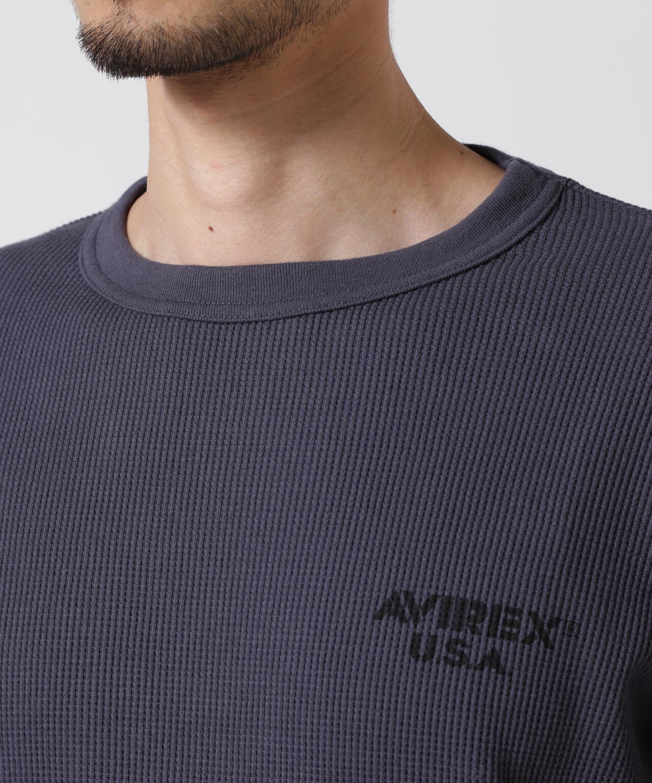 MINI WAFFLE T-SHIRT / ミニワッフル 長袖Tシャツ / AVIREX / アヴィレックス