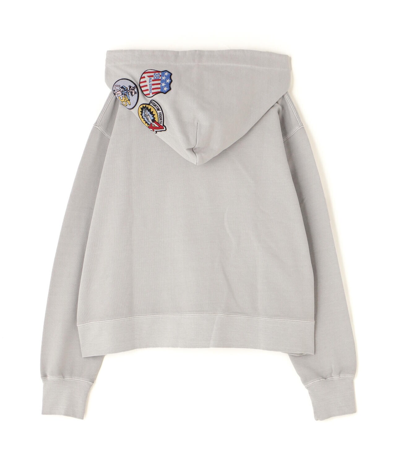 FADE WASH CADET PATCH H/Z HOOD/フェイドウォッシュ カデットパッチパーカー