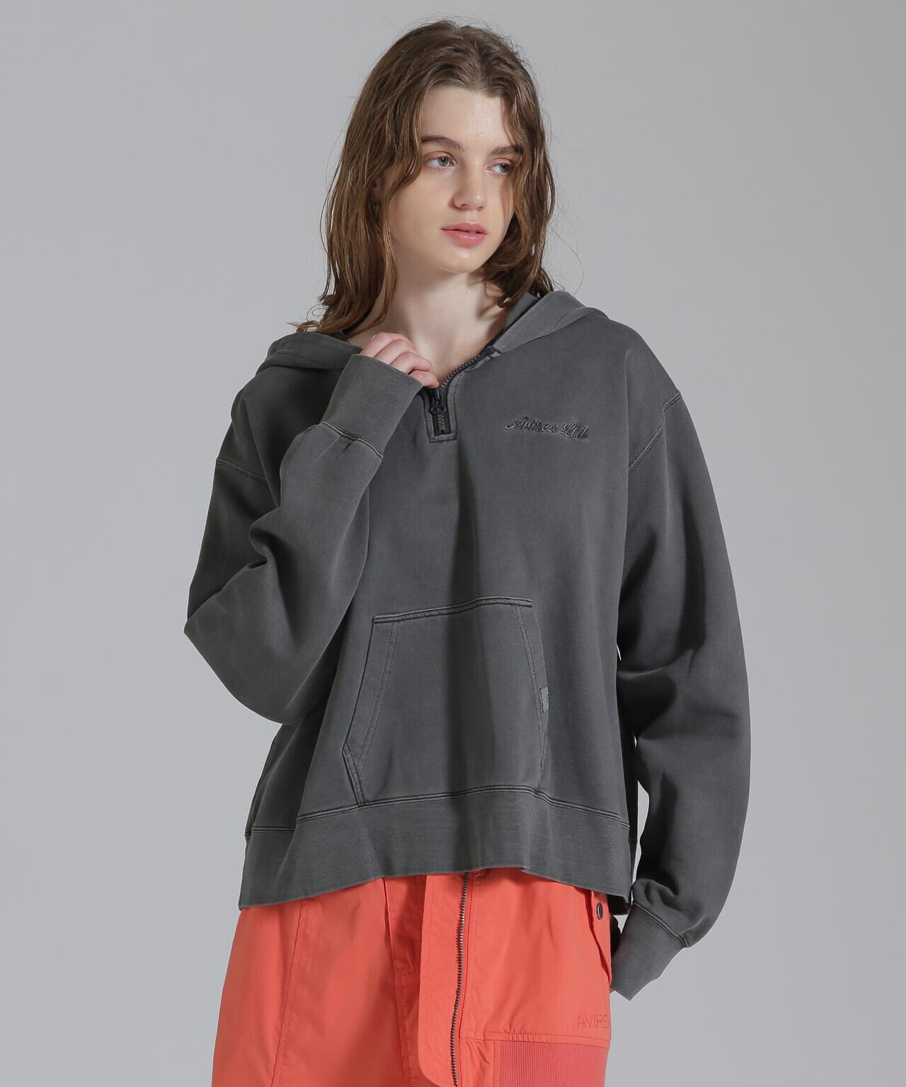 FADE WASH CADET PATCH H/Z HOOD/フェイドウォッシュ カデットパッチパーカー