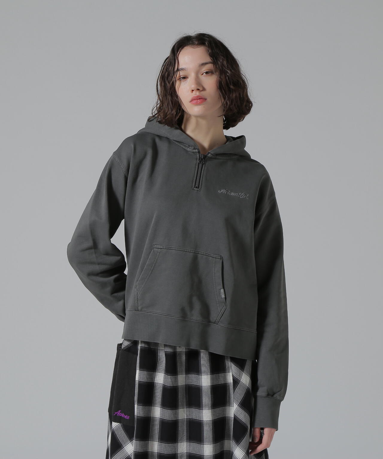 FADE WASH CADET PATCH H/Z HOOD/フェイドウォッシュ カデットパッチパーカー