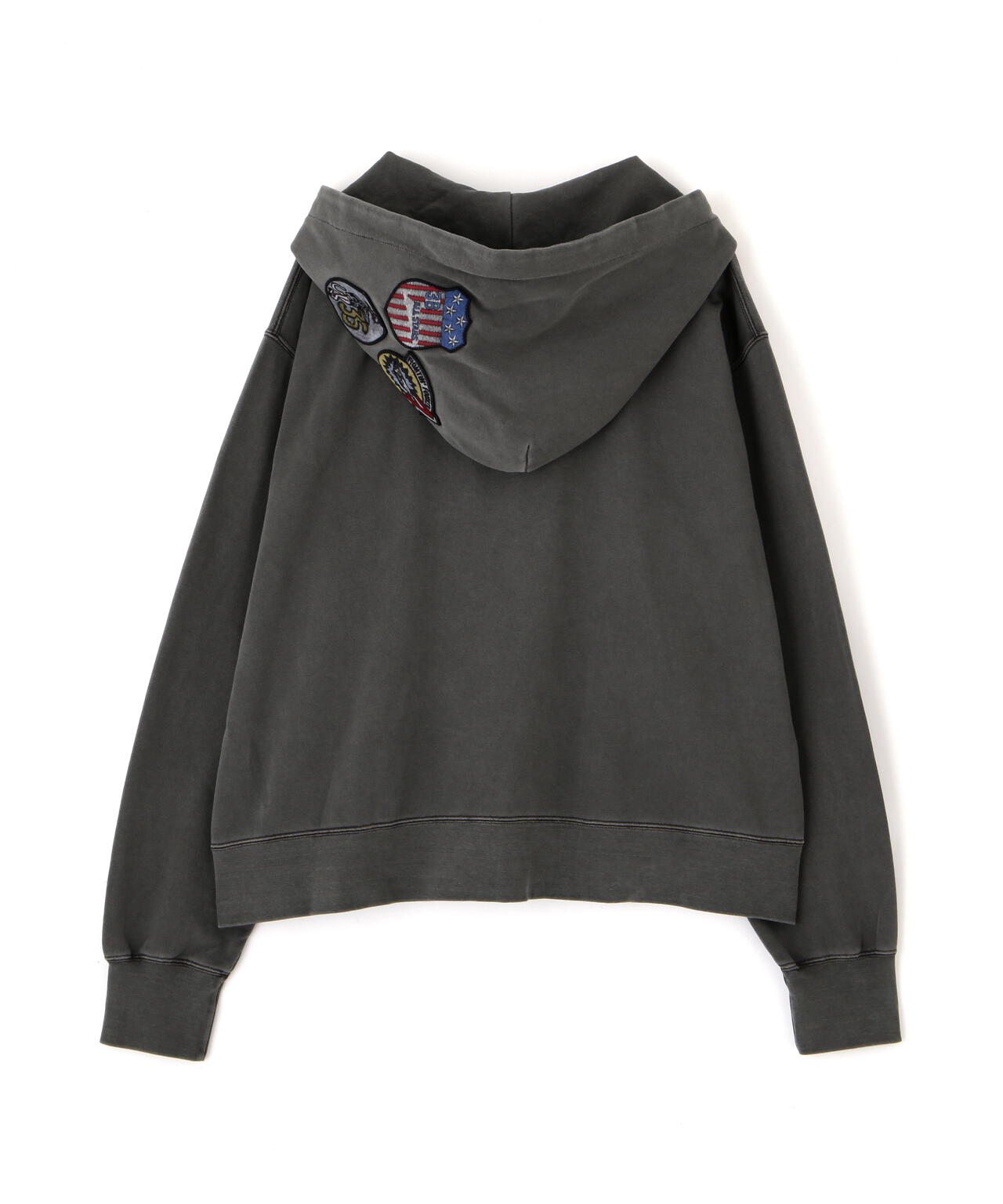 FADE WASH CADET PATCH H/Z HOOD/フェイドウォッシュ カデットパッチパーカー