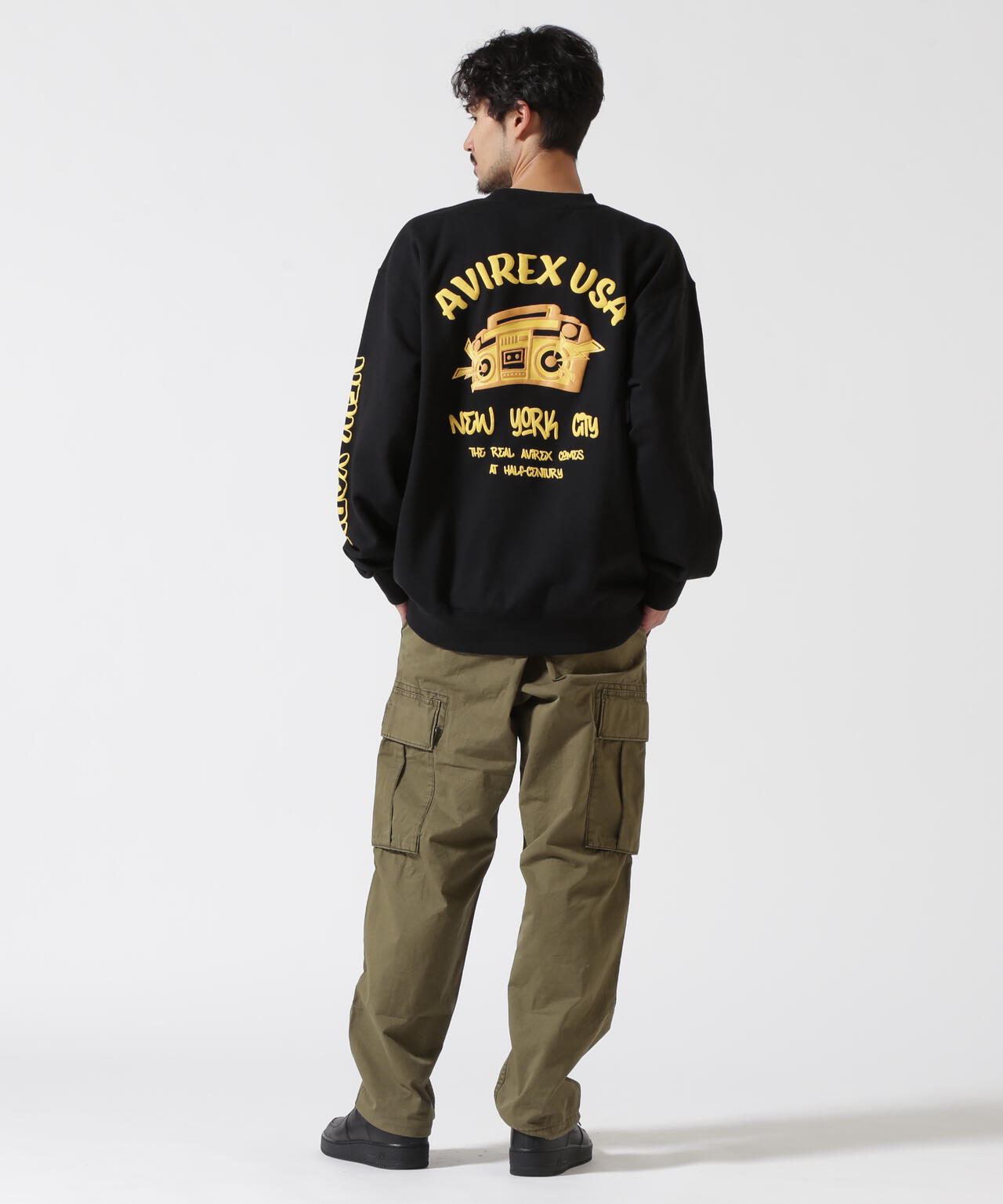 FOAMING CREW NECK SWEAT "AVIREX USA" / フォーミング クルーネックスウェット / AVIREX
