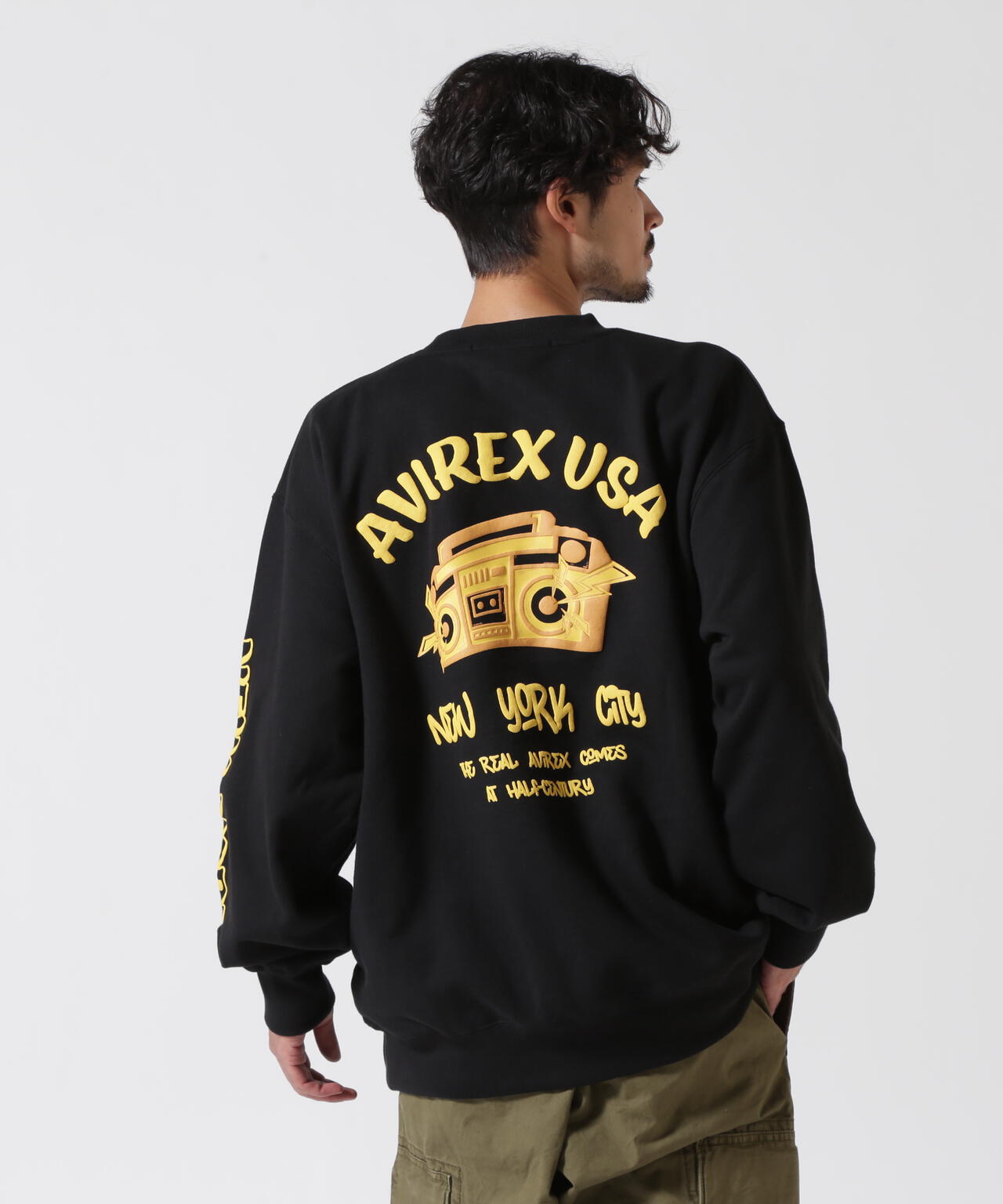 FOAMING CREW NECK SWEAT "AVIREX USA" / フォーミング クルーネックスウェット / AVIREX