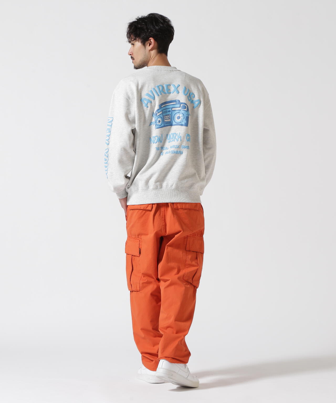 FOAMING CREW NECK SWEAT "AVIREX USA" / フォーミング クルーネックスウェット / AVIREX