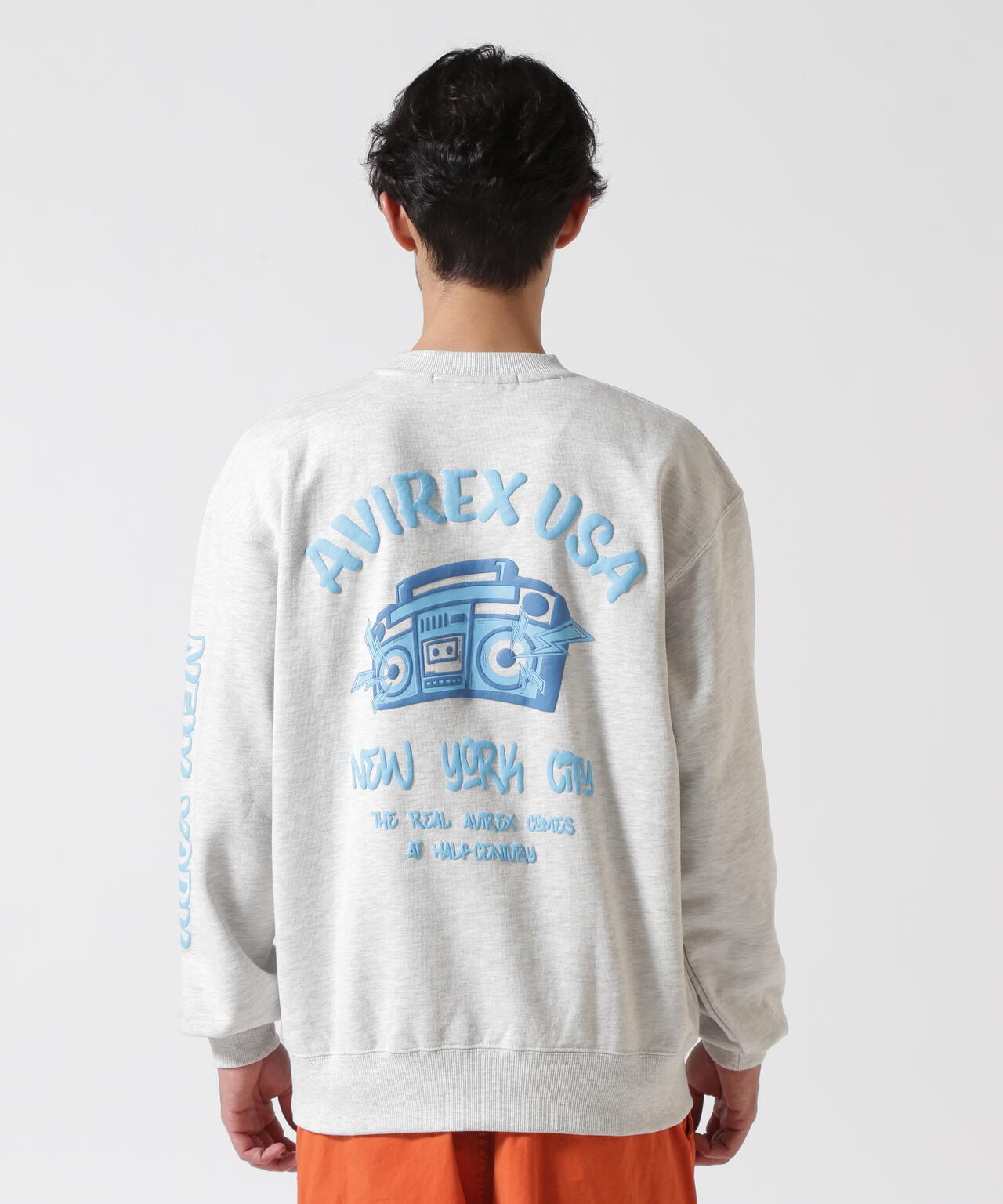 FOAMING CREW NECK SWEAT "AVIREX USA" / フォーミング クルーネックスウェット / AVIREX