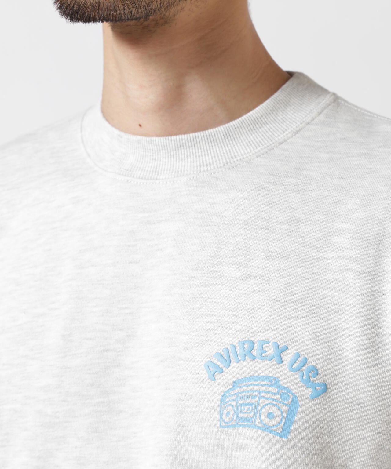 FOAMING CREW NECK SWEAT "AVIREX USA" / フォーミング クルーネックスウェット / AVIREX