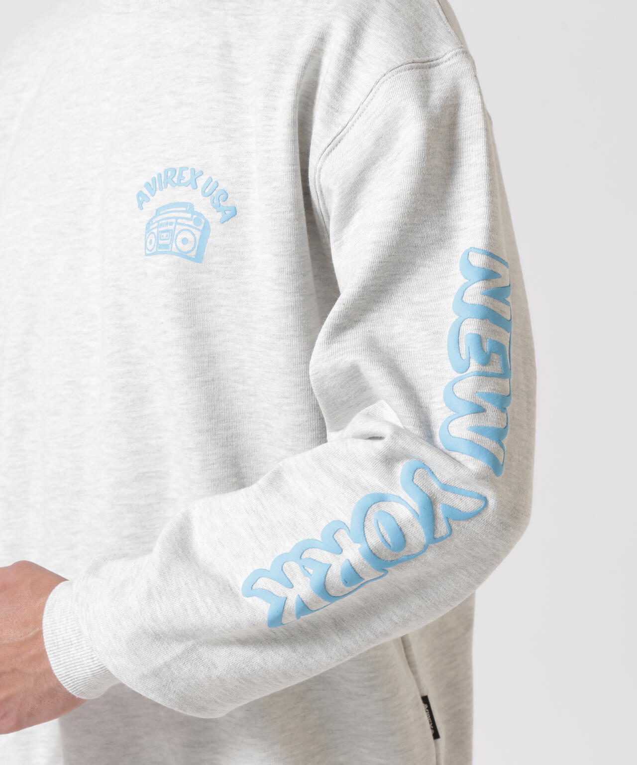 FOAMING CREW NECK SWEAT "AVIREX USA" / フォーミング クルーネックスウェット / AVIREX