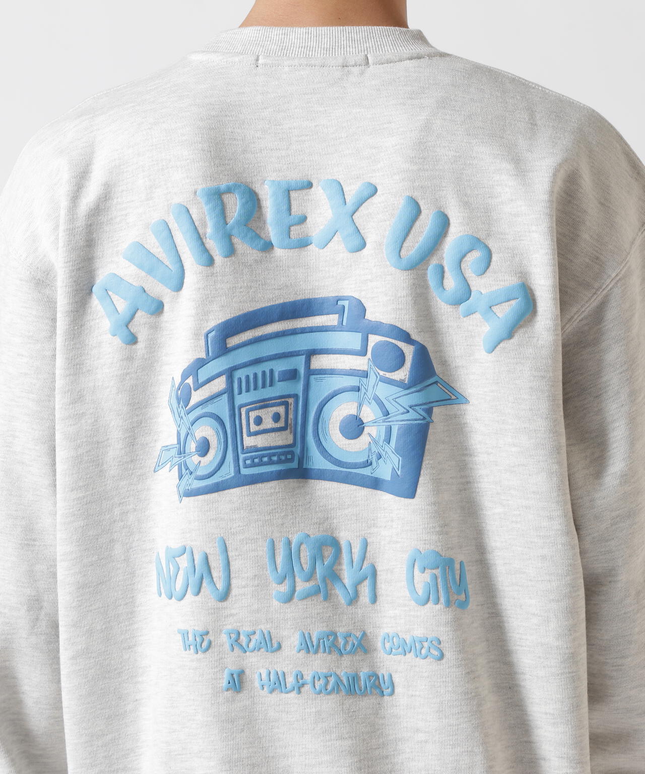 FOAMING CREW NECK SWEAT "AVIREX USA" / フォーミング クルーネックスウェット / AVIREX