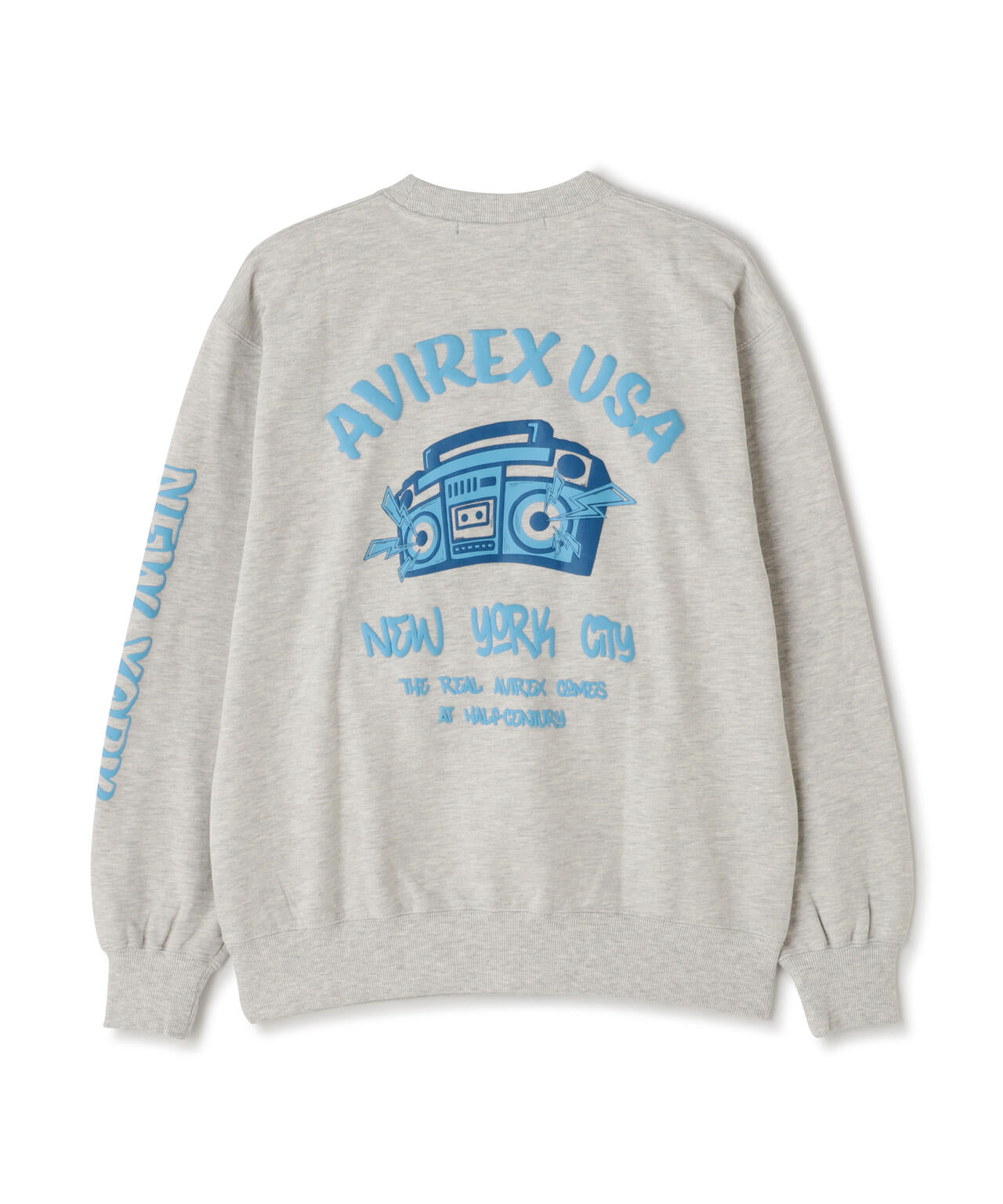 FOAMING CREW NECK SWEAT "AVIREX USA" / フォーミング クルーネックスウェット / AVIREX