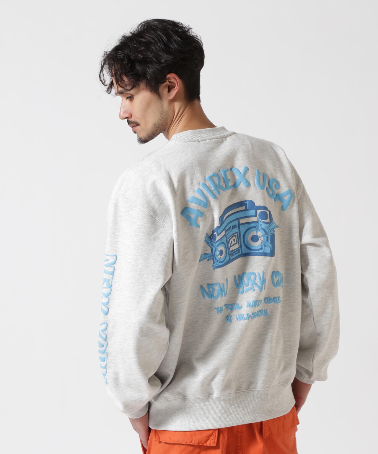 FOAMING CREW NECK SWEAT "AVIREX USA" / フォーミング クルーネックスウェット / AVIREX