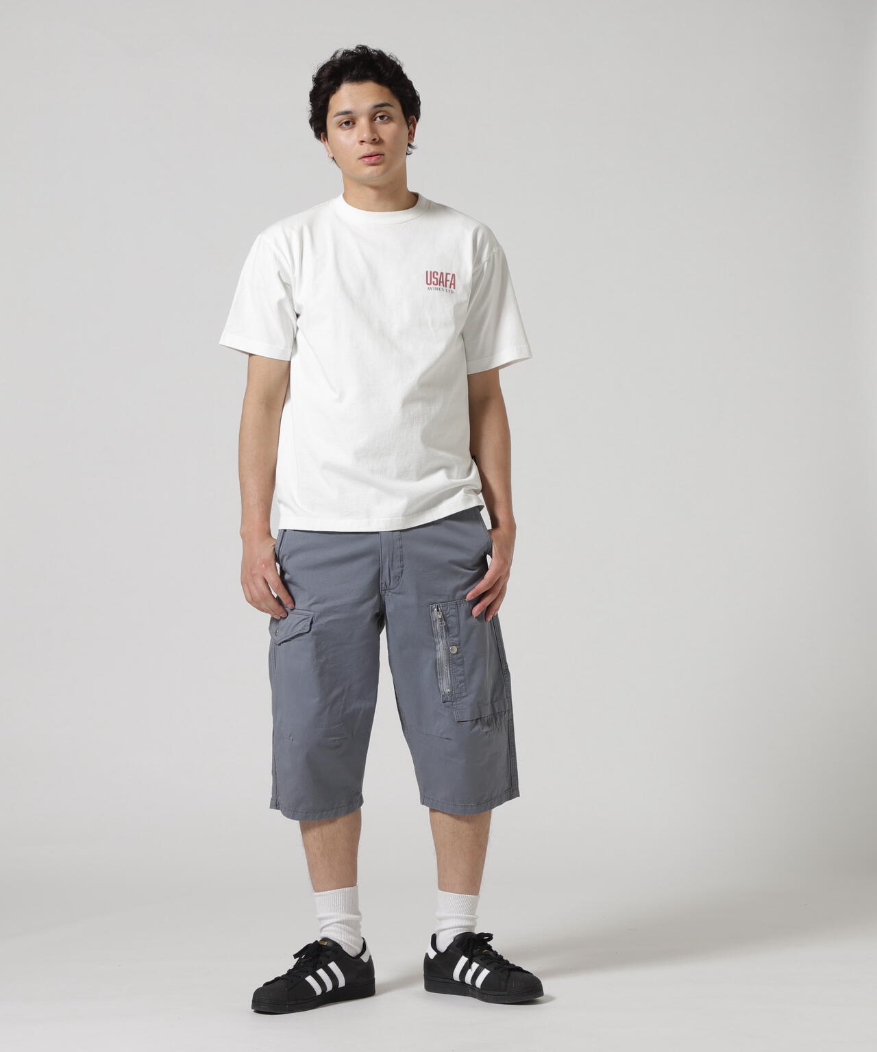 FADED CHEERLEADER T-SHIRT / フェイディド チアリーダー 半袖Tシャツ / AVIREX / アヴィレックス