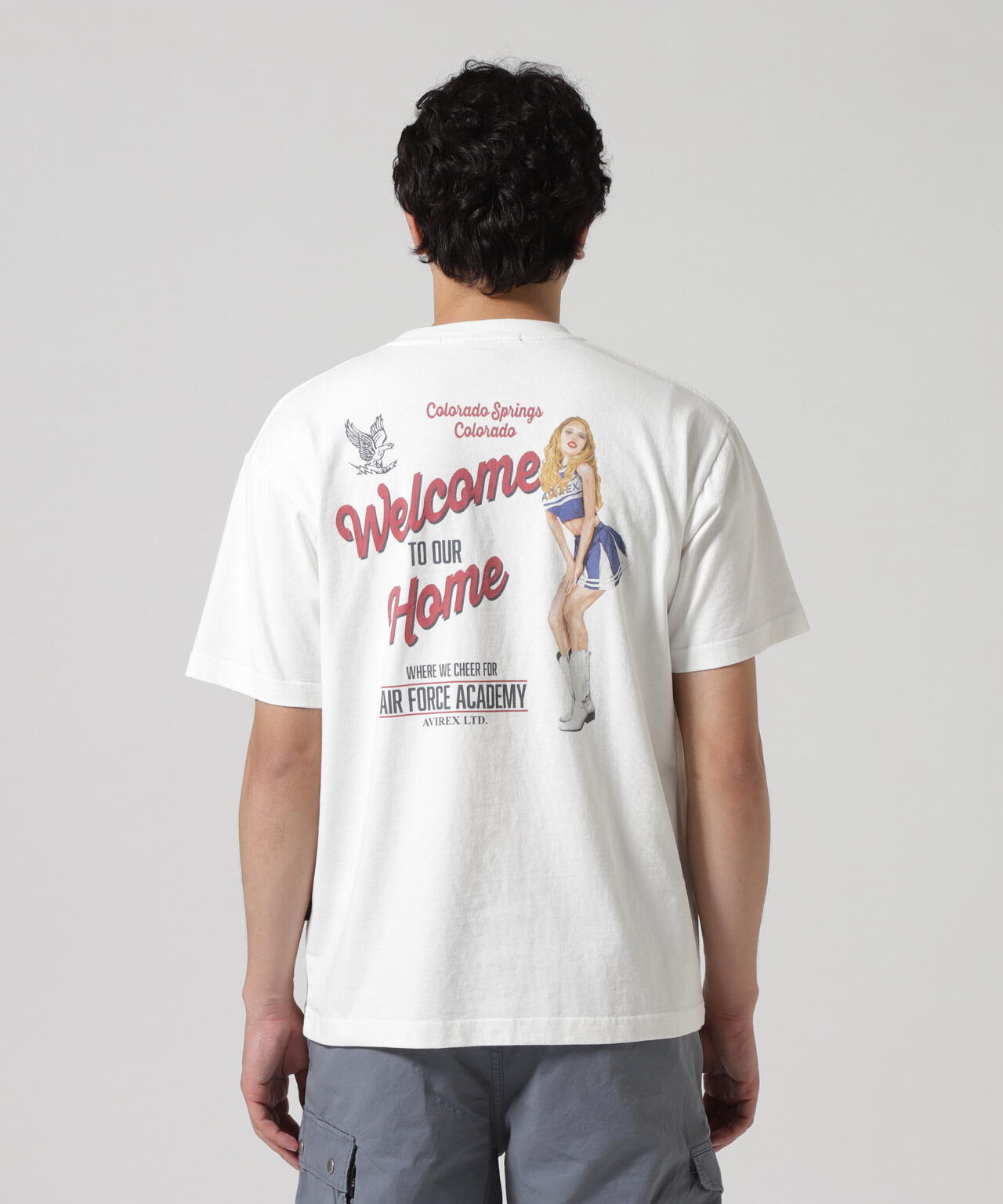 FADED CHEERLEADER T-SHIRT / フェイディド チアリーダー 半袖Tシャツ / AVIREX / アヴィレックス