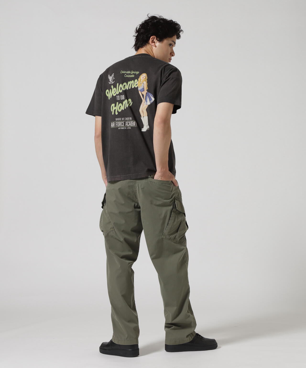 FADED CHEERLEADER T-SHIRT / フェイディド チアリーダー 半袖Tシャツ / AVIREX / アヴィレックス