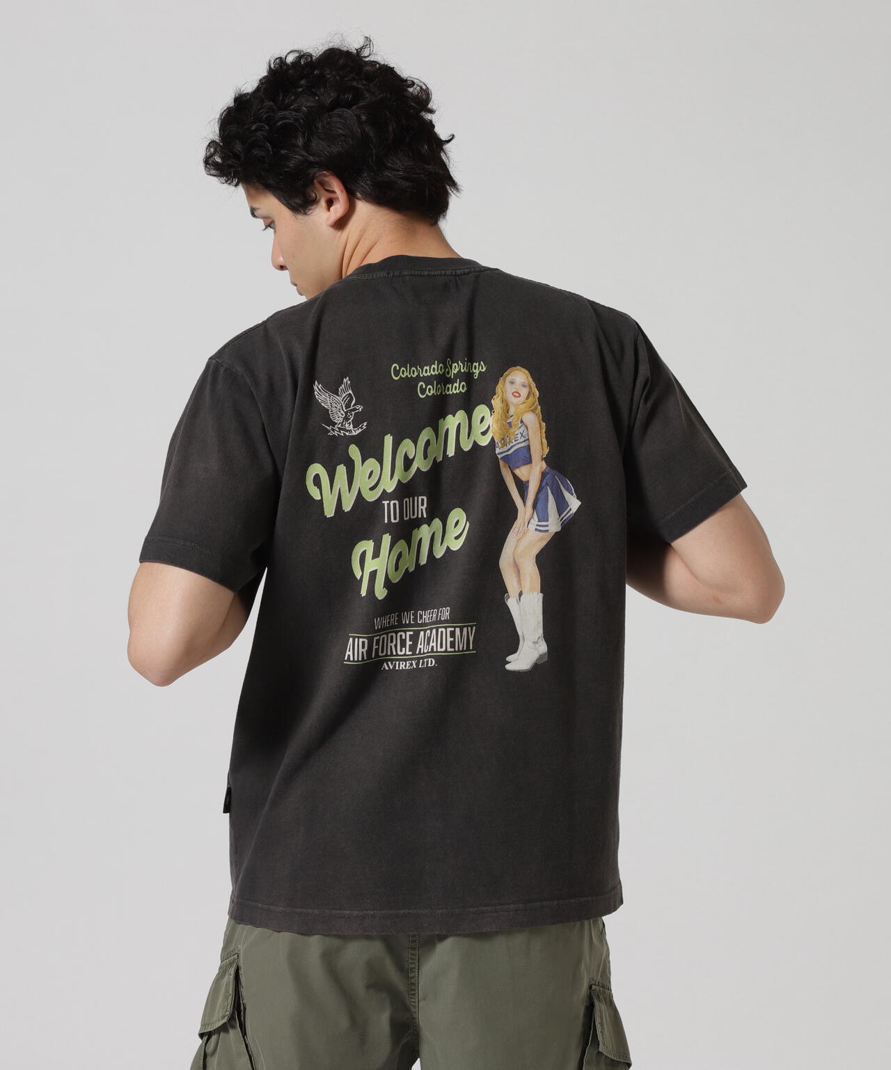 FADED CHEERLEADER T-SHIRT / フェイディド チアリーダー 半袖Tシャツ / AVIREX / アヴィレックス