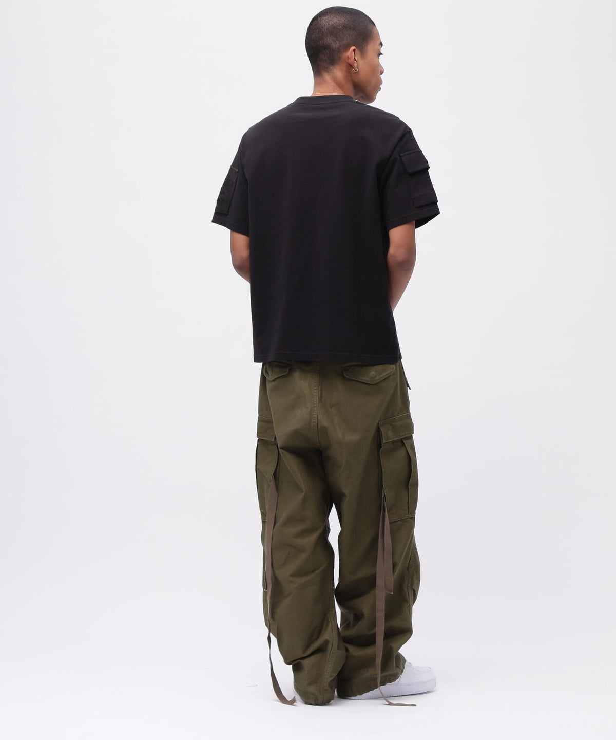《50th Anniversary》LEATHER PATCHED FATIGUE T-SHIRT / レザー パッチド ファティーグ 半袖