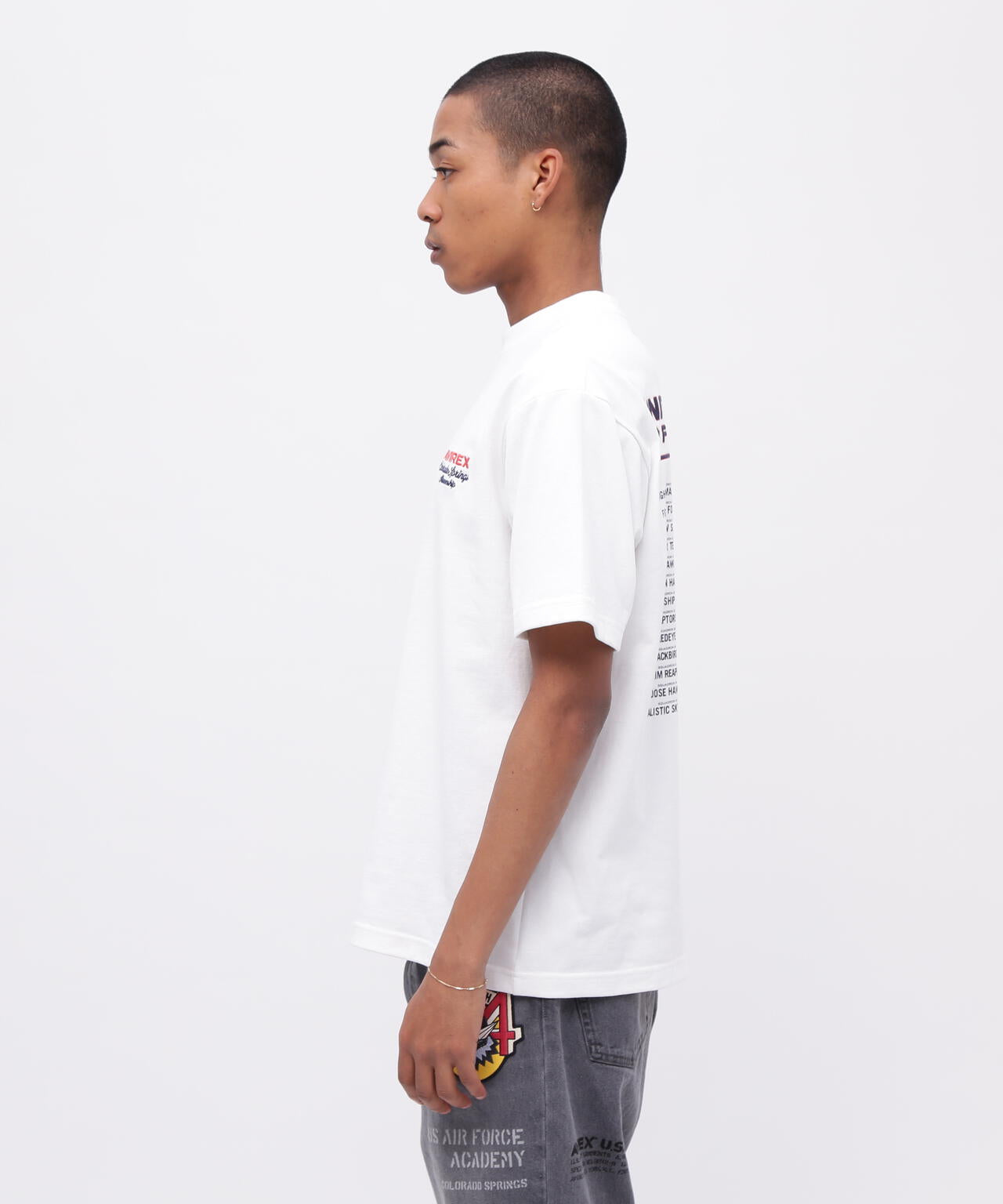 USAFA SQUADRONS EMBROIDERY T-SHIRT / 刺繍 半袖Tシャツ / AVIREX / アヴィレックス