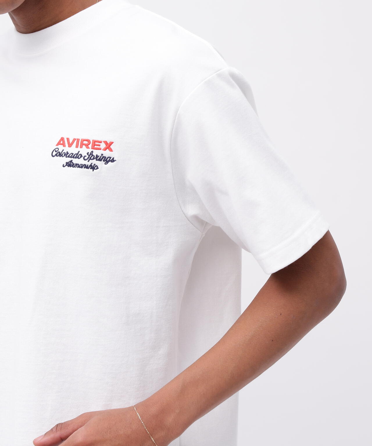 USAFA SQUADRONS EMBROIDERY T-SHIRT / 刺繍 半袖Tシャツ / AVIREX / アヴィレックス