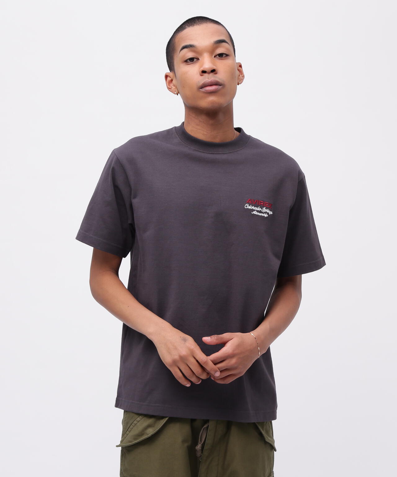 USAFA SQUADRONS EMBROIDERY T-SHIRT / 刺繍 半袖Tシャツ / AVIREX / アヴィレックス