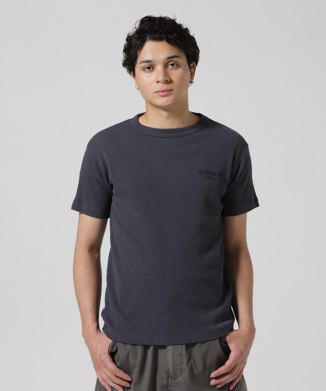 MINI WAFFLE T-SHIRT / ミニワッフル 半袖Tシャツ / AVIREX / アヴィレックス