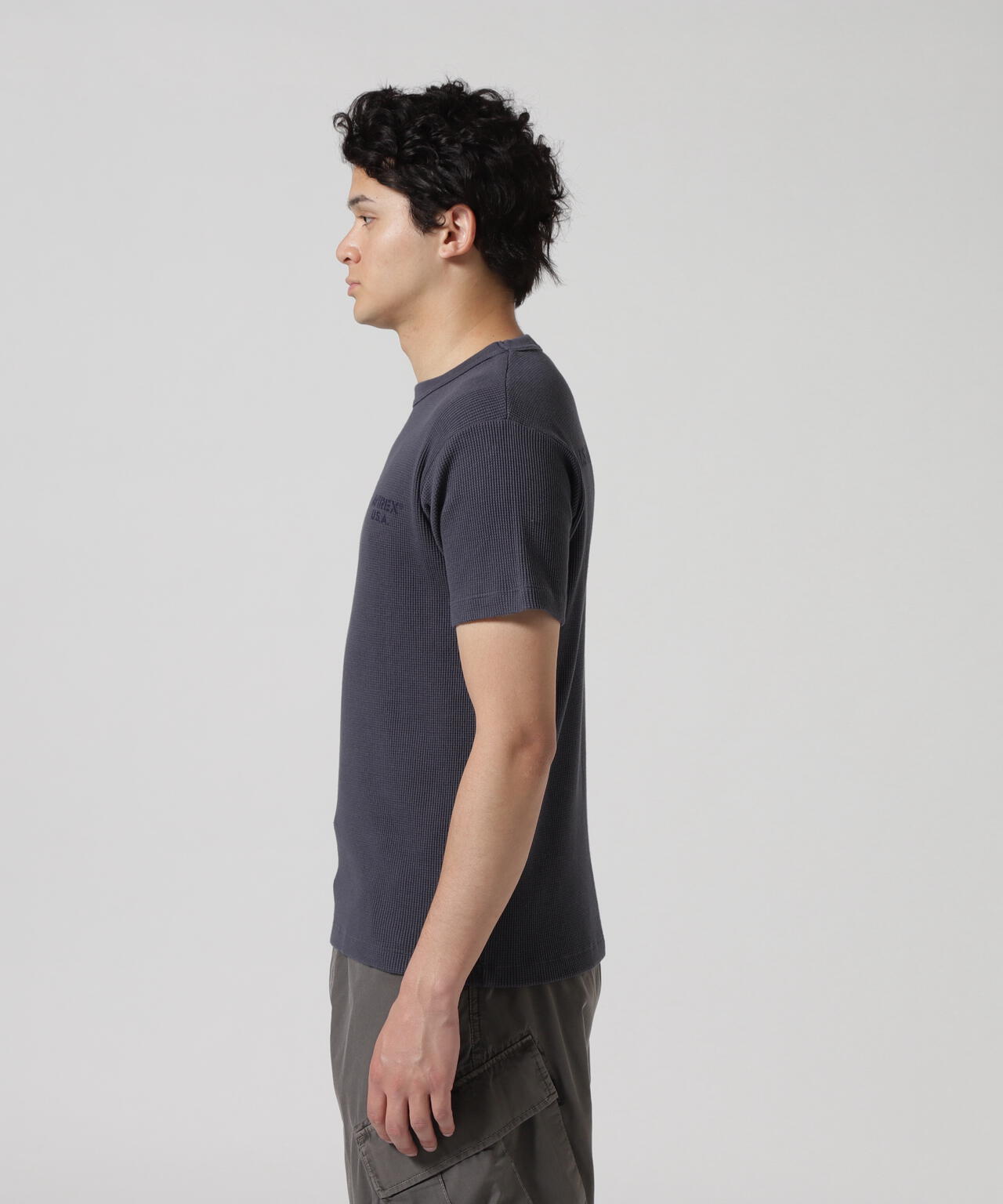 MINI WAFFLE T-SHIRT / ミニワッフル 半袖Tシャツ / AVIREX / アヴィレックス