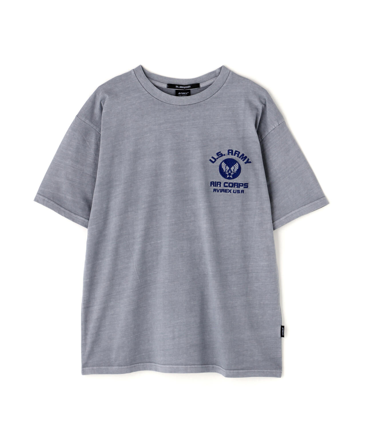 FADE WASH EMBROIDERY T-SHIRT ”U.S.AAC”