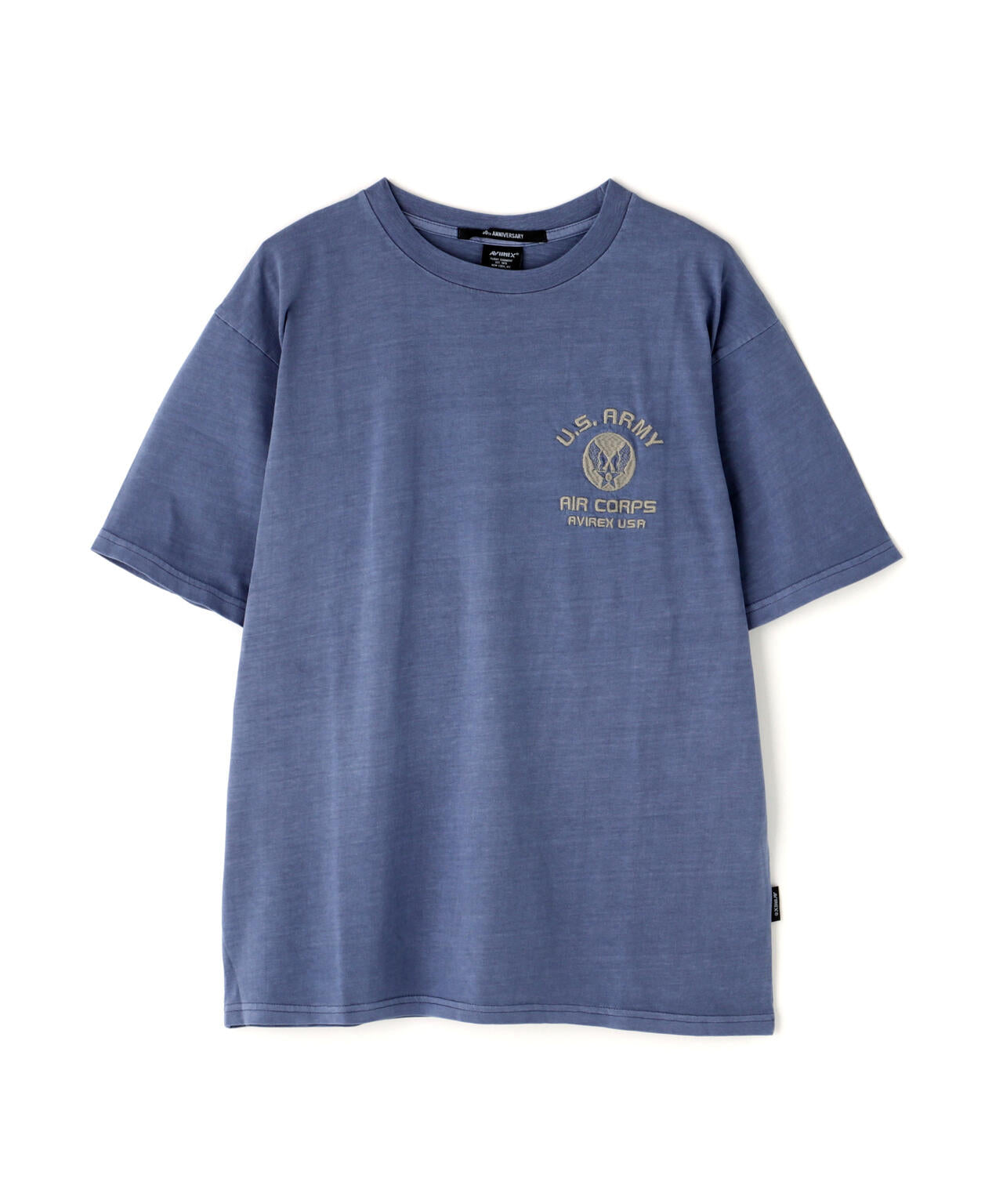 FADE WASH EMBROIDERY T-SHIRT ”U.S.AAC”