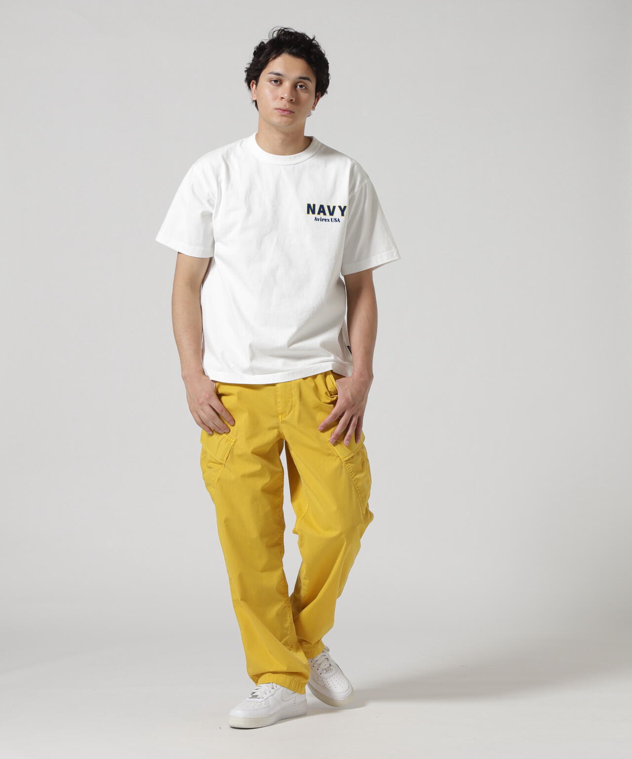 MIL. ACADEMY T-SHIRT "US.NAVY" / ミリタリーアカデミー 半袖Tシャツ / AVIREX / アヴィレックス