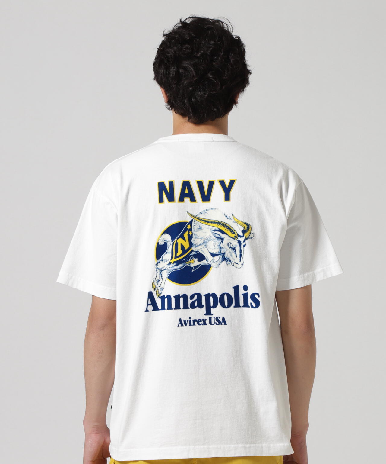 MIL. ACADEMY T-SHIRT "US.NAVY" / ミリタリーアカデミー 半袖Tシャツ / AVIREX / アヴィレックス
