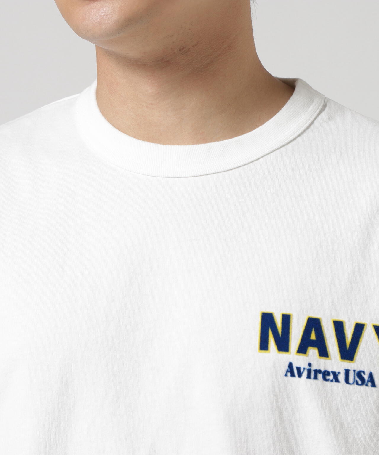 MIL. ACADEMY T-SHIRT "US.NAVY" / ミリタリーアカデミー 半袖Tシャツ / AVIREX / アヴィレックス