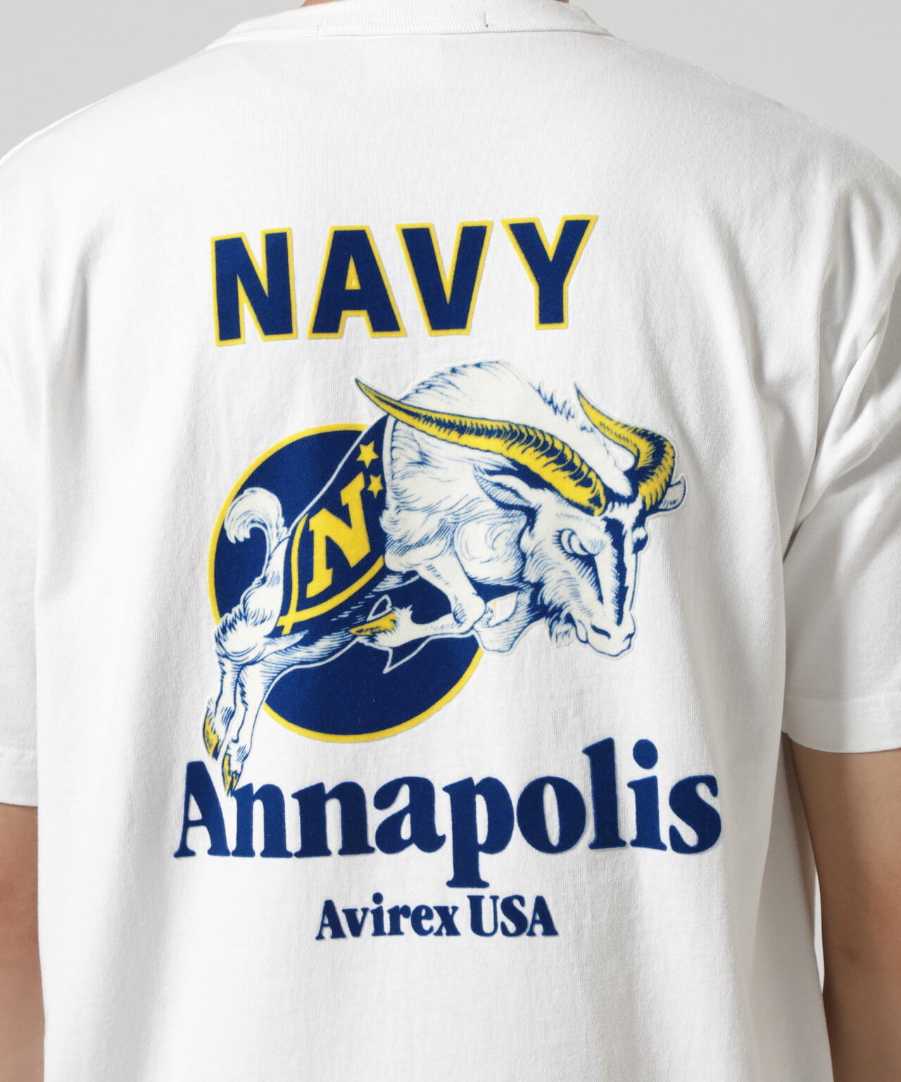MIL. ACADEMY T-SHIRT "US.NAVY" / ミリタリーアカデミー 半袖Tシャツ / AVIREX / アヴィレックス