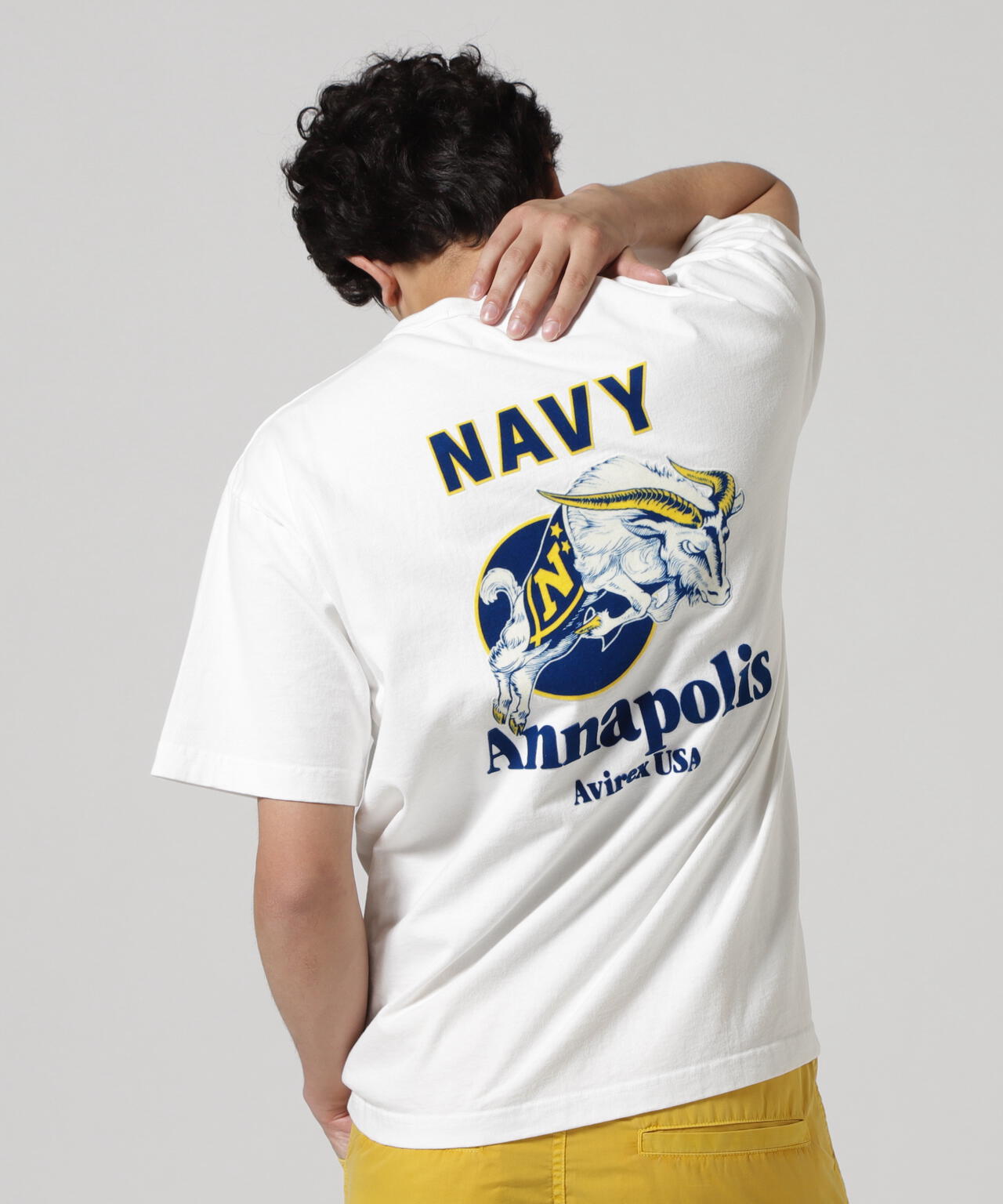 MIL. ACADEMY T-SHIRT "US.NAVY" / ミリタリーアカデミー 半袖Tシャツ / AVIREX / アヴィレックス