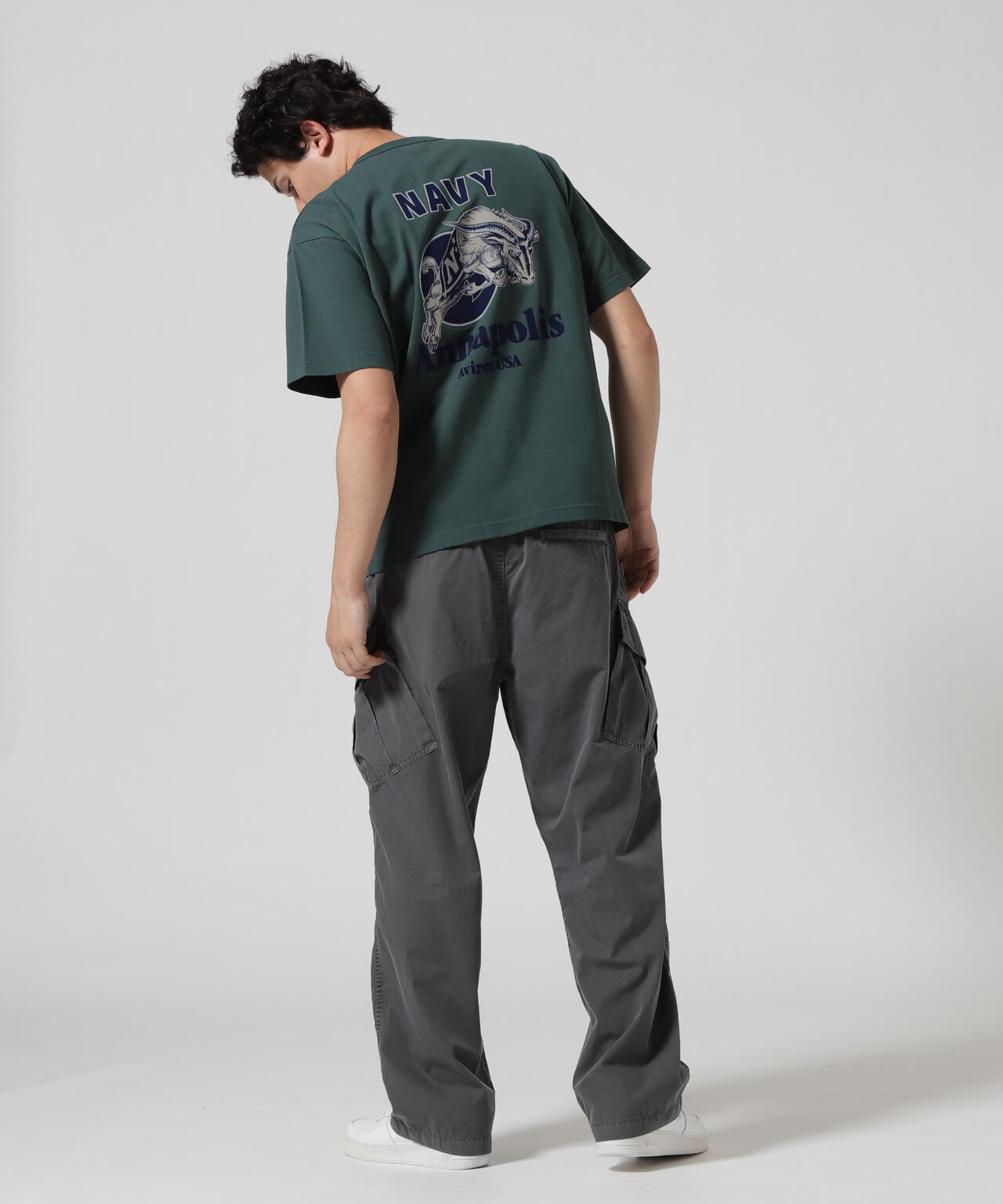 MIL. ACADEMY T-SHIRT "US.NAVY" / ミリタリーアカデミー 半袖Tシャツ / AVIREX / アヴィレックス