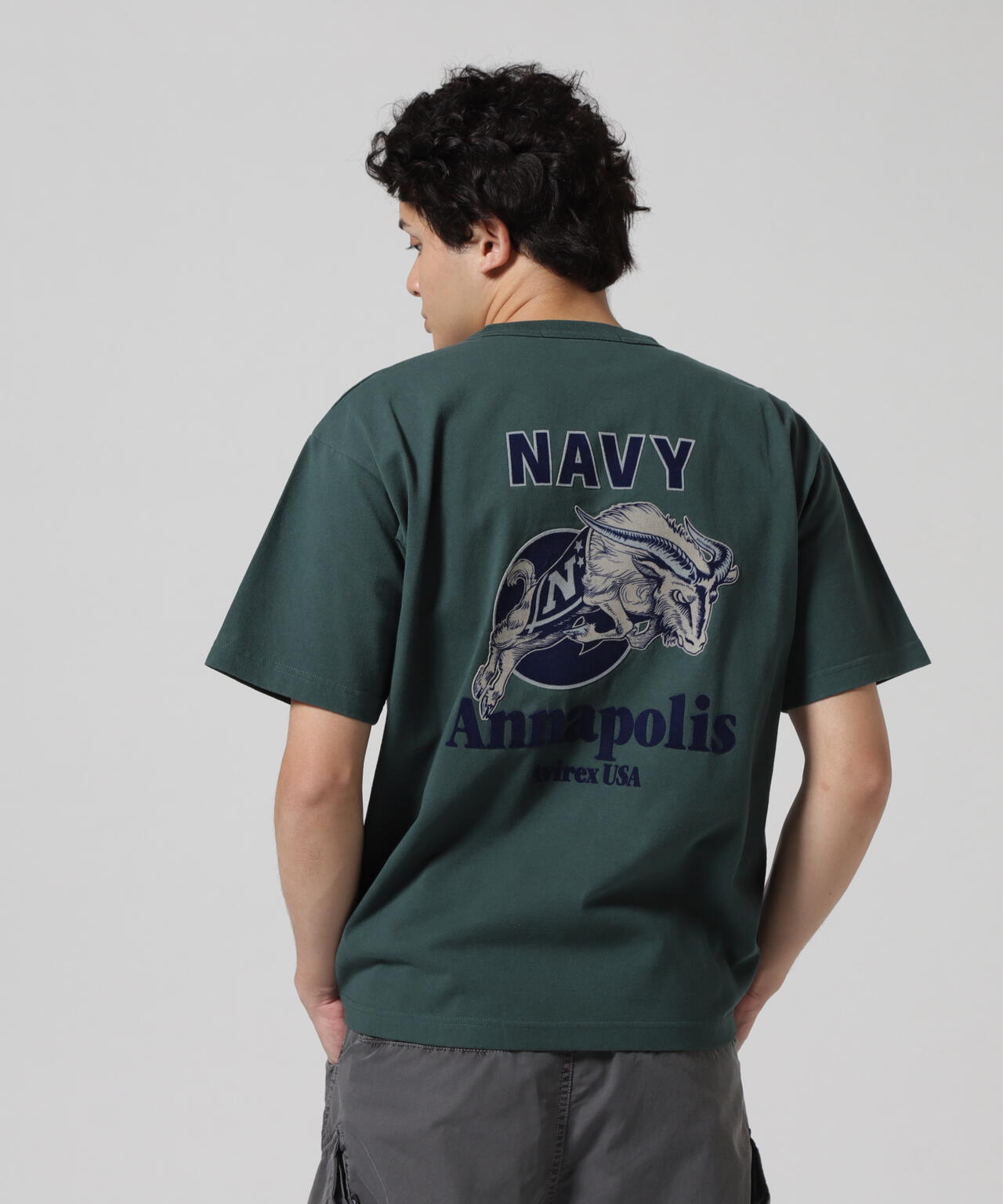 MIL. ACADEMY T-SHIRT "US.NAVY" / ミリタリーアカデミー 半袖Tシャツ / AVIREX / アヴィレックス