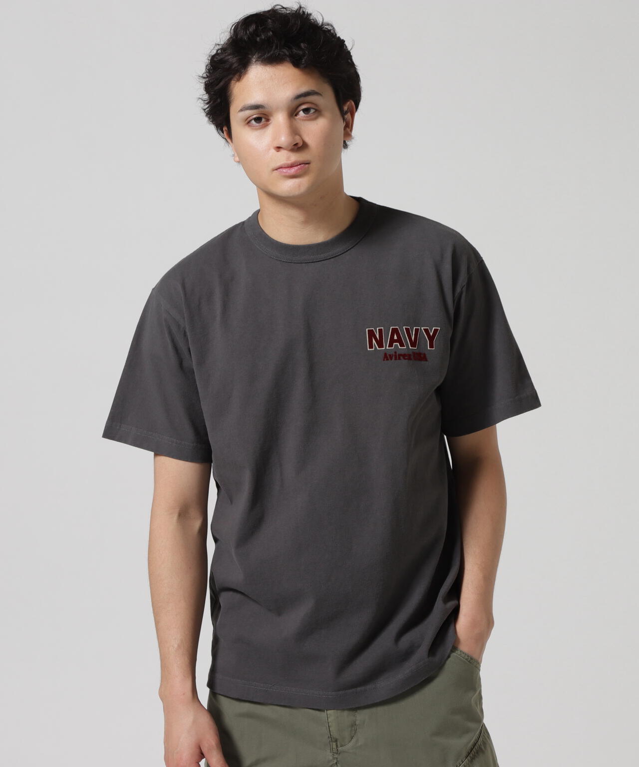MIL. ACADEMY T-SHIRT "US.NAVY" / ミリタリーアカデミー 半袖Tシャツ / AVIREX / アヴィレックス