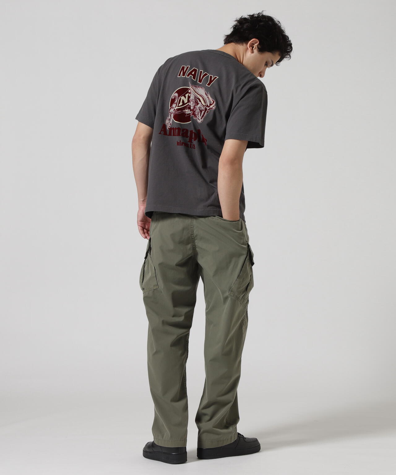 MIL. ACADEMY T-SHIRT "US.NAVY" / ミリタリーアカデミー 半袖Tシャツ / AVIREX / アヴィレックス