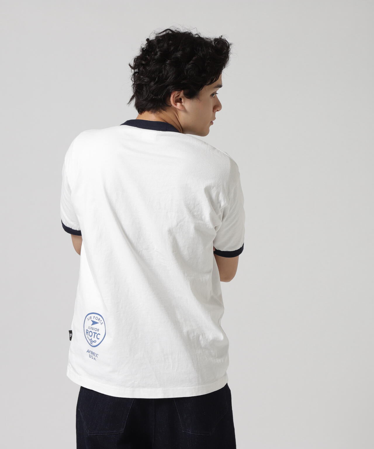 MIL. ACADEMY T-SHIRT "AF.JR" / ミリタリーアカデミー 半袖Tシャツ / AVIREX / アヴィレックス