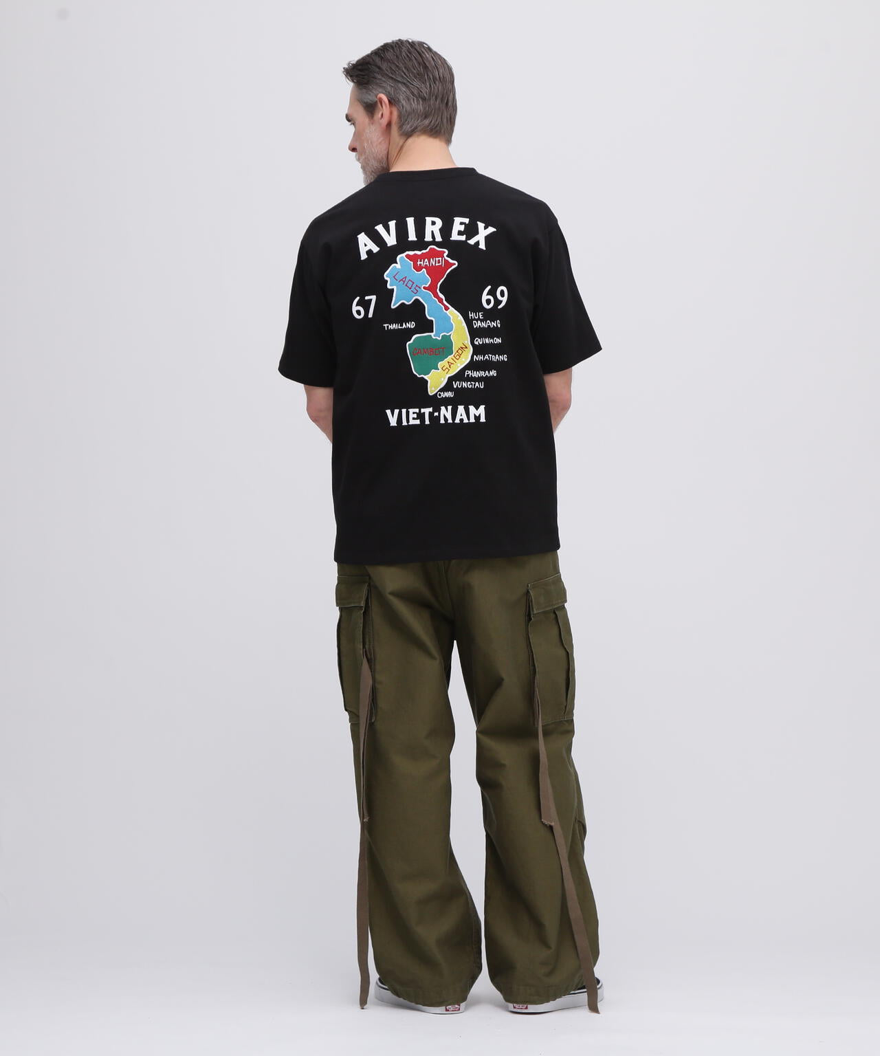 《WEB&DEPOT限定》VIETNAM EMBROIDERY T-SHIRT / ベトナム 刺繍 半袖Tシャツ / AVIREX /