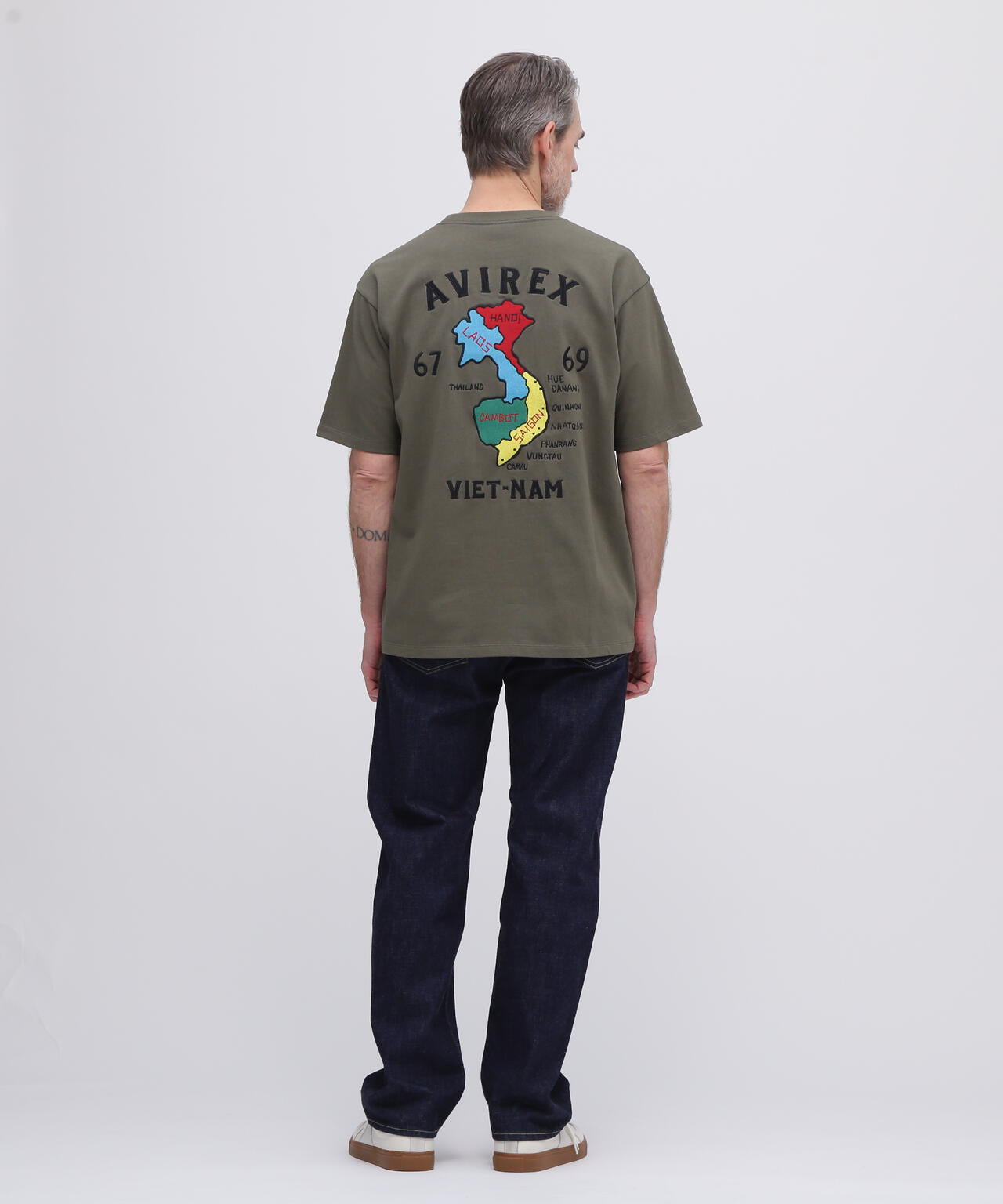 《WEB&DEPOT限定》VIETNAM EMBROIDERY T-SHIRT / ベトナム 刺繍 半袖Tシャツ / AVIREX /