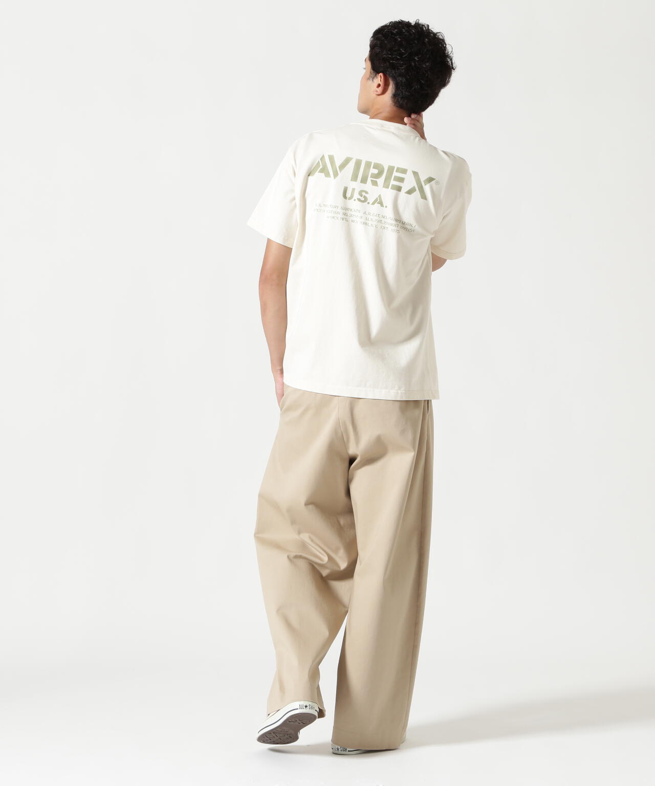 MIL. STENCIL OFFICIAL LOGO T-SHIRT / ステンシル オフィシャルロゴ 半袖Tシャツ